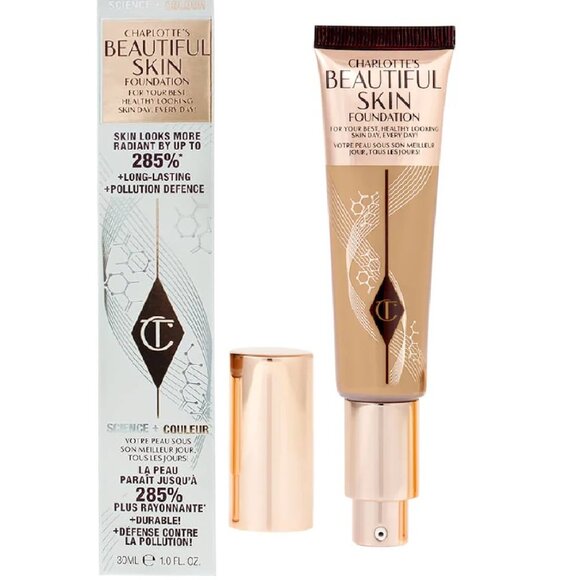 NIB ✔️Charlotte Tilbury #8 NEUTRAL  Beautiful Skin Foundation ⭐ BNIB - Picture 1 of 6